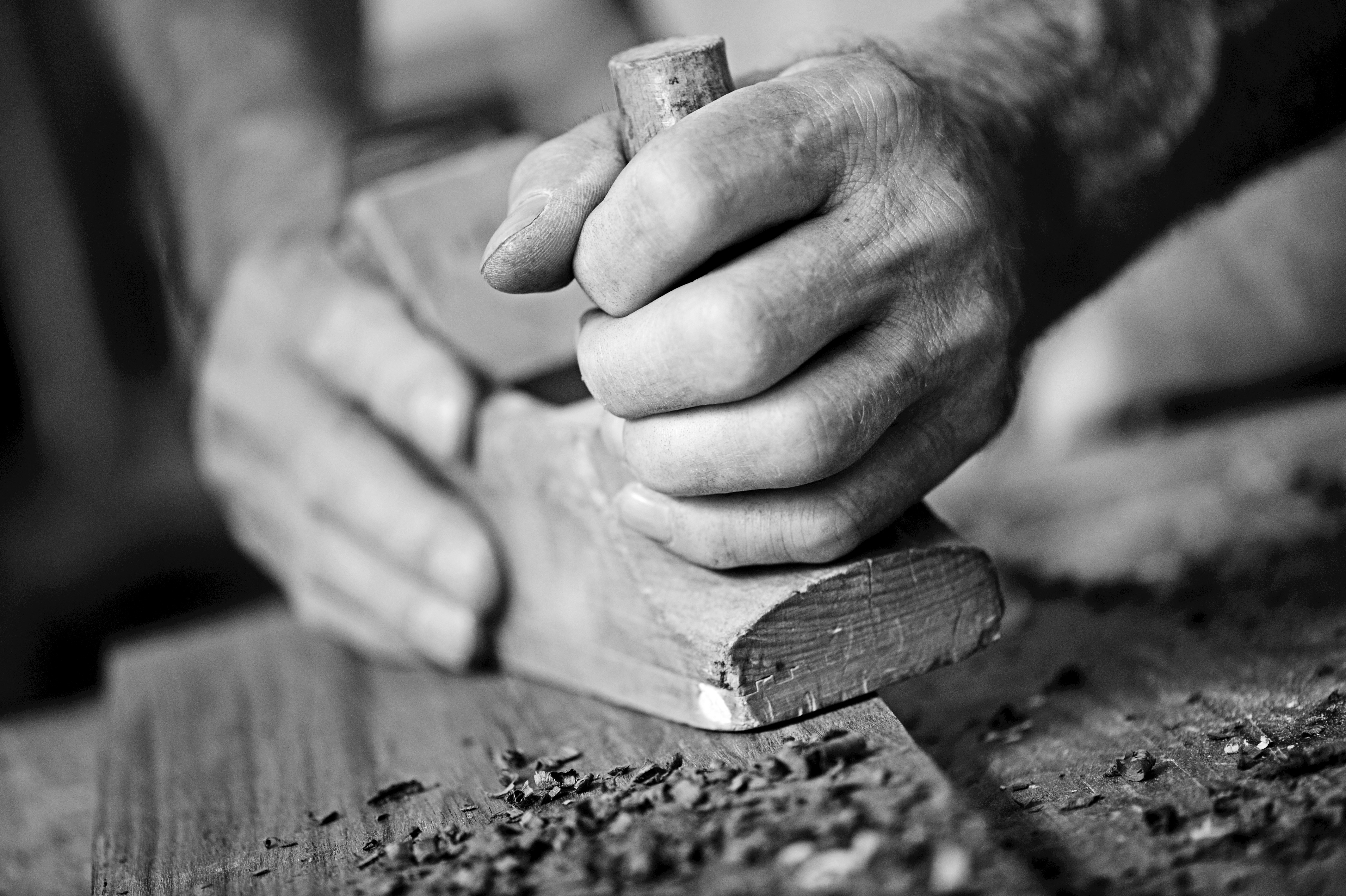 Holzbearbeitung mit dem Hobel