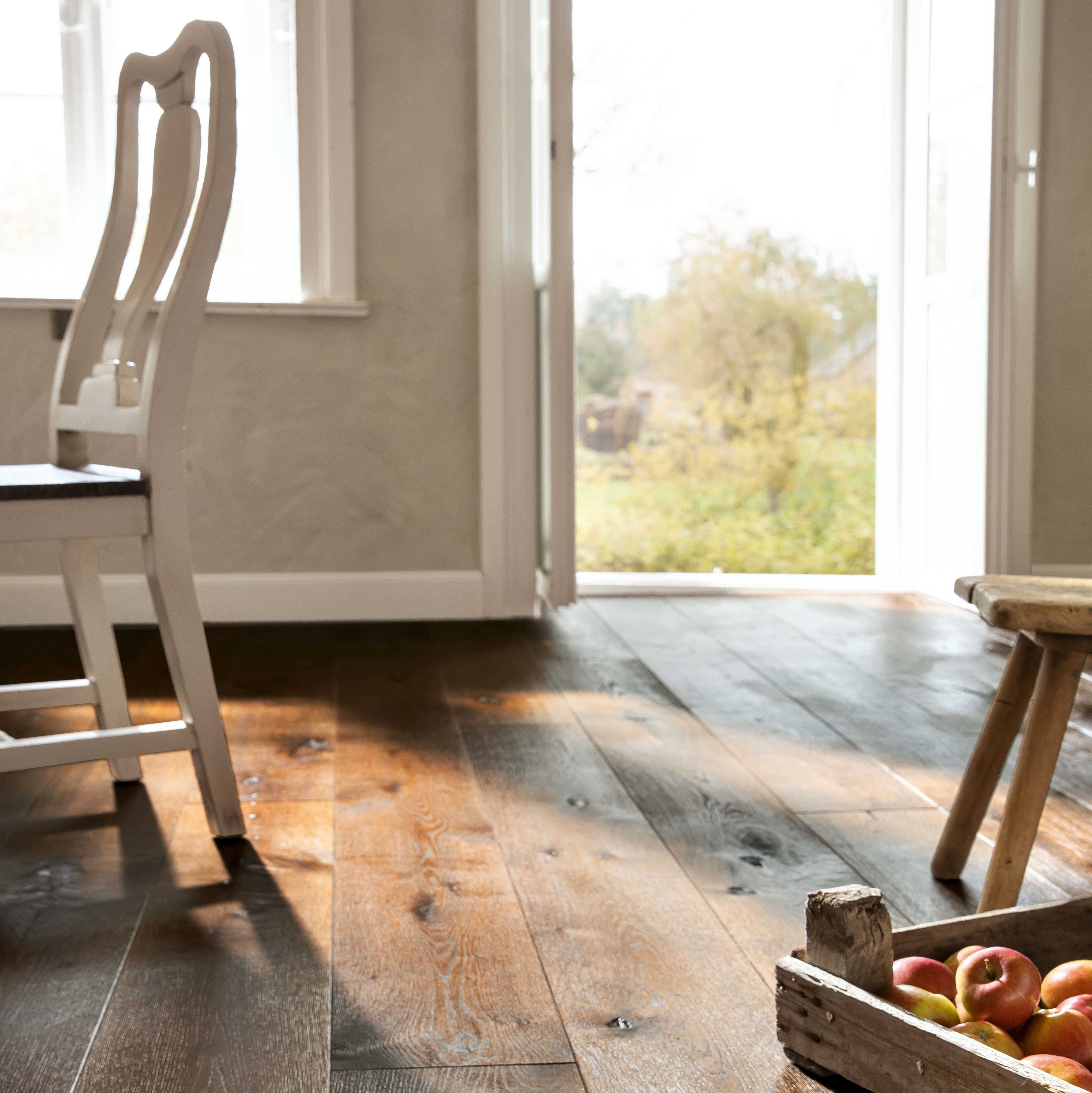 Used oak 6560 Terra brown, oiled, vintage Hain Landhausdielen Ambiente aus Eiche Terrabraun geölt